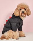 Dog Halloween Costume Fleece Dinosaur Hoodie | Pet Outfit Warm 2