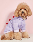 Dog Halloween Costume Fleece Dinosaur Hoodie | Pet Outfit Warm 6