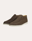 Ethan | Sophisticated Dark Gray Suede Mens Loafers 1