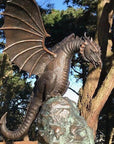 Draconis | Enchanting Fire-Breathing Dragon Fountain Sculpture 1