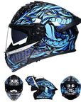 Dual-Lens Modular Helmet DOT ECE Approved Lightweight ABS 1