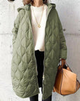 Durable Hooded Women's Casual Mid-Length Coat – Non-Stretch, Perfect for All Seasons 1
