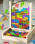 Eco-Friendly Tetris Puzzle Game – Sustainable Wooden Blocks for Family Fun and Skill Building 0