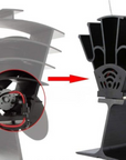 EcoFan | Wood Stove Heat-Powered Aluminum Fan for Even Airflow 3