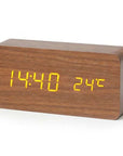 EcoWood | Stylish Modern Silent Digital Alarm Clock with LED Display 3