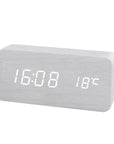 EcoWood | Stylish Modern Silent Digital Alarm Clock with LED Display 5