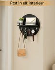 EcoWood | Stylish Sustainable Round Wall Key Holder Organizer 2
