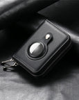 EdgeCraft | Sleek Smart RFID Leather Zipper Wallet with AirTag Integration 6
