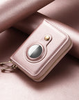 EdgeCraft | Sleek Smart RFID Leather Zipper Wallet with AirTag Integration 7