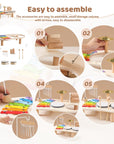 Educational Wooden Music Table for Kids - Includes Xylophone, Drums, and Cymbals! 6