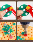 Electric Drill Construction Playset for Kids – Complete Tool Toy Set with Carrying Case 2