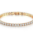 EleganceSparkle | Chic Dazzling Sterling Silver Tennis Bracelet for Women 2