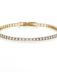 EleganceSparkle | Chic Dazzling Sterling Silver Tennis Bracelet for Women 5