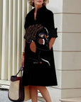 Elegant Casual Printed Women's Dress - Flattering Summer Style for Any Occasion 11