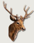 Elegant Faux Deer Head Wall Decor – Handmade Resin Art for Unique Home Accent, 40 x 45 cm 1