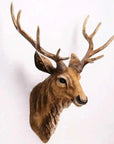 Elegant Faux Deer Head Wall Decor – Handmade Resin Art for Unique Home Accent, 40 x 45 cm 4