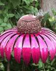 Elegant Metal Bird Feeder with Sunflower Design – Durable and Weather Resistant Garden Feeder 0