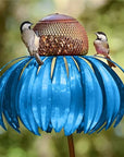 Elegant Metal Bird Feeder with Sunflower Design – Durable and Weather Resistant Garden Feeder 6