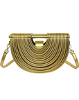 Elegant Rope Crescent Bag – Handmade Woven Evening Purse for Weddings and Events 0