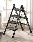 ElevatePro | Sturdy Versatile 4-Step Folding Ladder 0