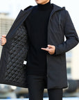 Elwood | Stylish Men's Winter Coat - Modern Quilted Hooded Design 0