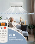 Energy Star Certified 12000 BTU 21 SEER2 208-230V Ductless Mini Split Air Conditioner with Heater Pump 5
