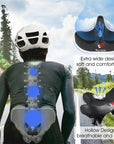 Ergonomic Bike Seat with Thick Cushion Pad – Most Comfortable Bicycle Seat for MTB and Road Bikes, Breathable Design 2