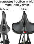 Ergonomic Bike Seat with Thick Cushion Pad – Most Comfortable Bicycle Seat for MTB and Road Bikes, Breathable Design 4