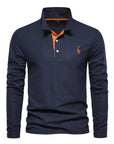 Ethan | Classic Long Sleeve Polo Shirt 0