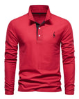 Ethan | Classic Long Sleeve Polo Shirt 12