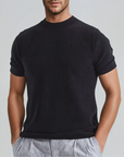 Ethan | Luxurious Black Cashwool T-Shirt 2