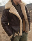 Ethan | Luxurious Soft Sheepskin Pilot Jacket 5