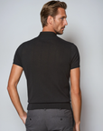 Ethan | Stylish Black Ribbed T-Shirt 1