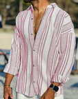 Ethan | Stylish Striped Long Sleeve Down Shirt 3