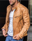 Ethan | Stylish Weatherproof Mens Leather Jacket 0