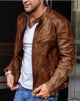 Ethan | Stylish Weatherproof Mens Leather Jacket 2