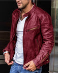 Ethan | Stylish Weatherproof Mens Leather Jacket 3