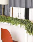 EvergreenCharm – Atmospheric Christmas Garland of Cypress Leaves 5