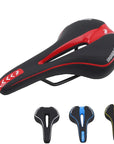 Extra Soft Gel Bicycle Saddle – Comfortable Bike Seat with Hollow Design for MTB and Road Biking, Non-Slip Surface, and Enhanced Airflow 1