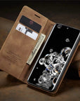 FauxLeather | Elegant Stylish Wallet Phone Case with Card Holder for Samsung 3