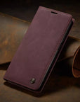 FauxLeather | Elegant Stylish Wallet Phone Case with Card Holder for Samsung 7