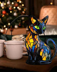 FelineGlow | Charming Artistic Stained Glass Table Lamp for Bedroom or Living Room 1
