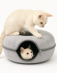 FelisCave | Cozy Durable Felt Cat Tunnel Bed for Multiple Cats 9