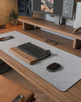 FeltGuard | Elegant Non-Slip Wool Desk Pad and Keyboard Mat Protector 6