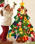 FeltJoy | Creative Interactive Christmas Decoration Wall Tree with Lights 0