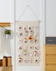 FestiveCanvas | Colorful Interactive Hanging Advent Calendar with 24 Pockets 3