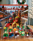 FestiveJoy | Colorful Unique Plastic Advent Calendar with Figurines 0