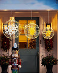 FestiveSpheres – 3 Pieces LED Christmas Balls as Hanging and Standing Ornaments 2