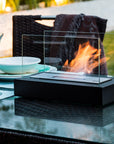 FireGlass | Tabletop Fireplace with Decorative Glass Flame Display 1