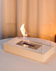 FireGlass | Tabletop Fireplace with Decorative Glass Flame Display 3
